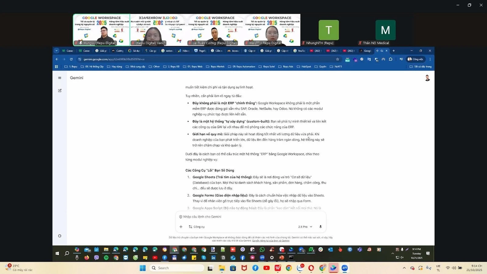 Repu Digital tổ chức thành công Webinar “Google Workspace 2025: Tối ưu quản lý và nâng tầm hiệu suất doanh nghiệp trong kỷ nguyên số”